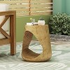 VYNXARIA Hollow Side Table, Wood-like texture, Natural Color - 2 of 4
