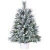 Racxily Mini Tabletop Christmas Tree -2ft Artificial Tree,Lightly Flocked, 68 Tips,Stable Plastic Cement Base,Festive Decor for Desk/Table/Mantel - 4 of 4