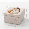 Box for Jewelry and Treasures with Bas-Relief Carving of Girl with Puppy Dog, Sculpted Hand-Painted Keepsake Box - 2 of 4