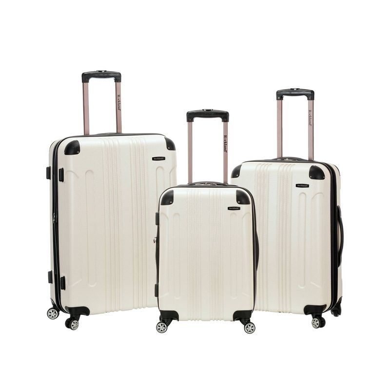 Rockland Sonic 3pc ABS Hardside Luggage Set, 5 of 8