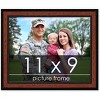 PosterPalooza | Photo Size Simple Brown Picture Frame - UV Acrylic, Foam Board Backing, Hanging Hardware - 2 of 4