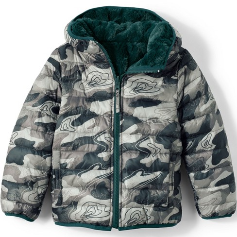 Lands' End Kids Reversible Insulated Fleece Jacket - X-small