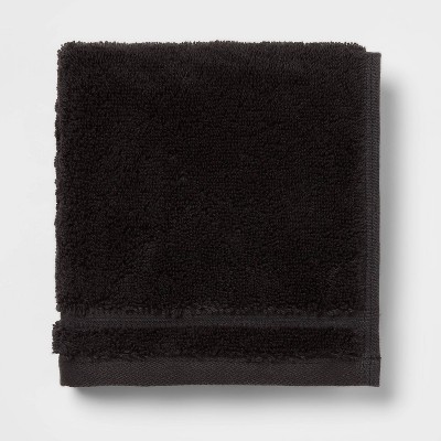 Total Fresh Antimicrobial Washcloth Black - Threshold™