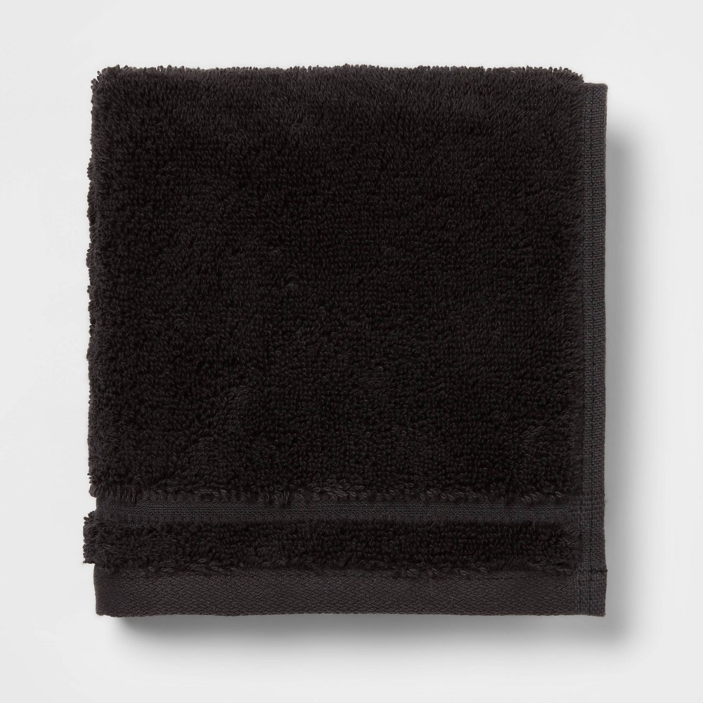 Photos - Towel Total Fresh Antimicrobial Washcloth Black - Threshold™