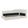 Twin Size L-Shaped Upholstered Daybed with Sturdy Construction - 3 of 4