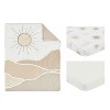 Sweet Jojo Designs Gender Neutral Unisex Baby Mini Crib Bedding Set - Desert Sun Taupe Beige and Ivory 3pc - 2 of 4