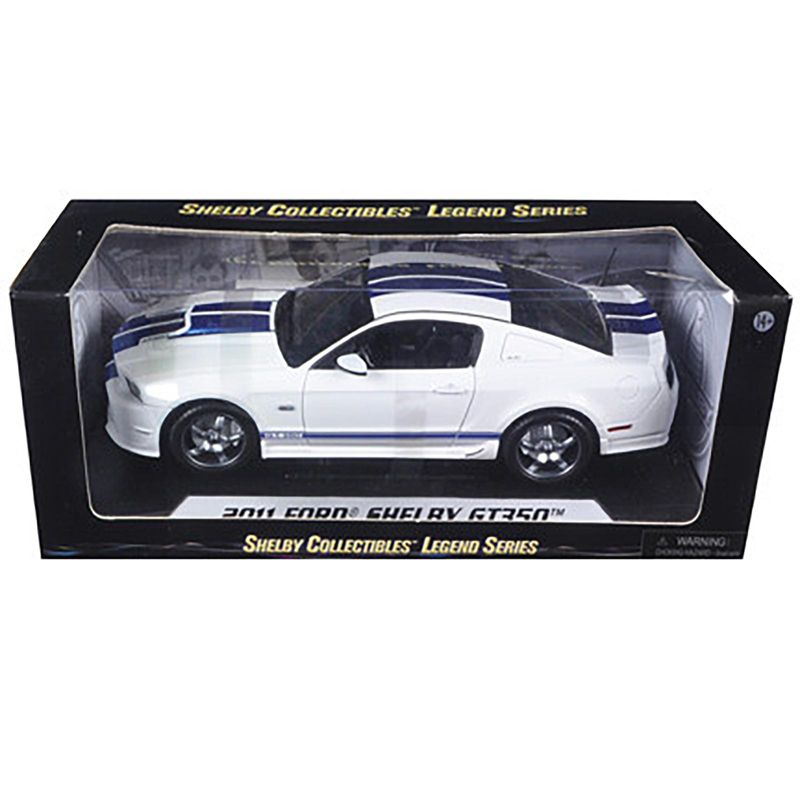 2011 Ford Shelby Mustang GT350 White 1/18 Diecast Model Car by Shelby Collectibles, 3 of 4