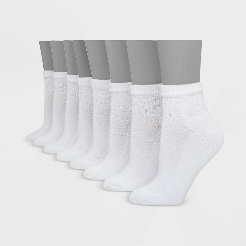 Hanes Premium Women's Cushioned 6+2 Bonus Pack Ankle Socks - 5-9, 3 of 4