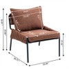 XINGHANZHENXUAN Modern Accent Lounge Chair, Comfortable Armchair with Cushioned Seat and Backrest for Living Room or Bedroom - 4 of 4