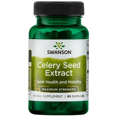 Swanson Herbal Supplements Maximum Strength Celery Seed Extract 150 mg Capsule 60ct.