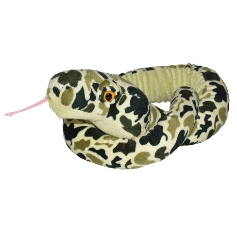 Wild Republic Plush Snake 54 Inches Camo Green Stuffed Animal, 54 Inches