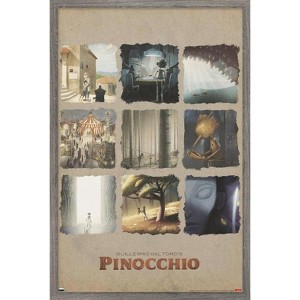 Trends International Netflix Guillermo Del Toro's Pinocchio - Grid Framed Wall Poster Prints - 1 of 4