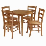 Set Of 5 Hazelteen Square Dining Room Table Set Medium Brown Signature Design By Ashley Target