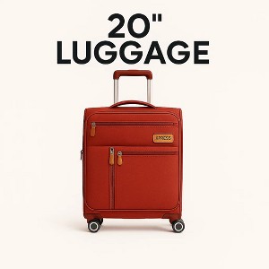 NEW YORK XPRESS XJ-1901 Softside Spinner Luggage – Lightweight, Durable & Sleek Travel Companion (20" 26" 30") - 1 of 4