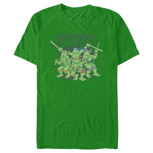 Men's Teenage Mutant Ninja Turtles Distressed Sewer Heroes Logo T-Shirt - 1 of 4