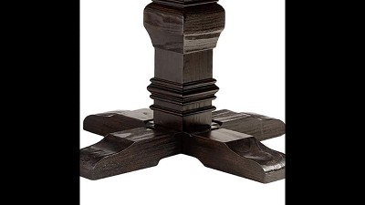 Salvage Dark Oak & White Marble Casual Dining Table
