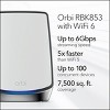 Netgear RBK853-100NAR RBK853 AX6000 Wireless Tri-Band Gigabit Mesh Wi-Fi System (3-Pack) - Certified Refurbished - 3 of 4