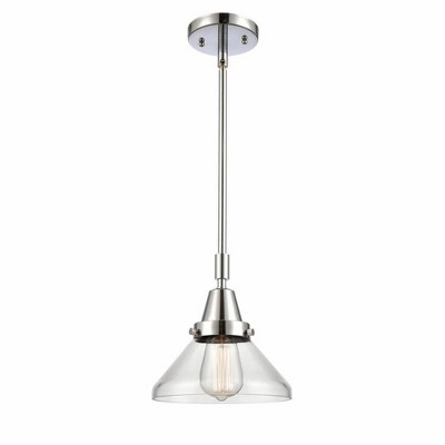 Caden - 1 Light Stem Hung Mini Pendant In Industrial Style-9.13 Inches Tall and 8 Inches Wide