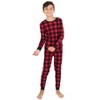 Leveret Cotton Kids Buffalo Plaid - Buffalo Check Christmas Pajamas - Xmas PJs - 2 of 3