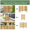 72.8" H x 38.5" W Cedar Wood Privacy Fence Screen, Outdoor Privacy Fence for AC Unit, Trash Can, Pool Equipment Enclosure – The Pop Home - 4 of 4