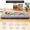 Floor Mattress Japanese Futon Mattress Sleeping Pad Roll Up Sleeping Mattress Portable for Guest Room RV Travel - 4 of 4