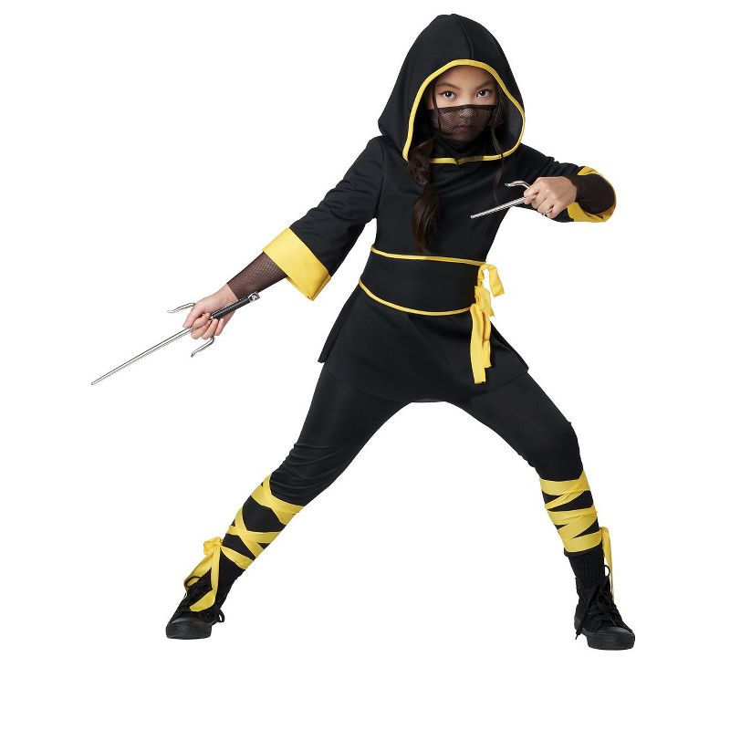 California Costumes Ninja Girls' Costume, 1 of 3