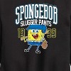 Boys' - SpongeBob SquarePants - Spongebob Slugger Pants Graphic Long Sleeve Fleece Sweatshirt - 2 of 4