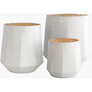 Livabliss Pearl Modern Candle Holders - 1 of 2