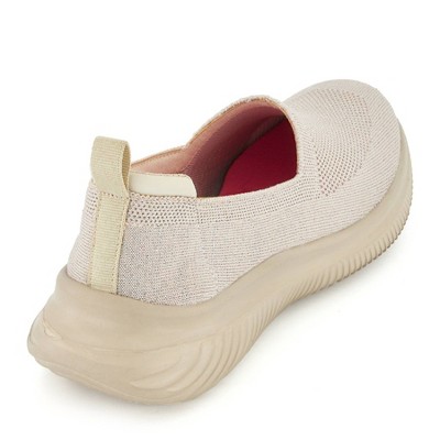 Женские кроссовки Andrea Ultra Comfort Slip on Casual Sneakers 67679, Beige, 8 — фото 3