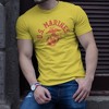 OUTSIDE THE WIRE Leatherneck for Life Old School Gold USMC T-Shirt - 2 of 2