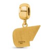 Black Bow Jewelry 14k Yellow Gold Plated Sterling Silver Dayton Flyers NCAA Bead Charm - 4 of 4