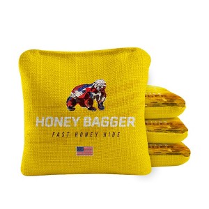 Skip's Garage | Honey Bagger Synergy Pro Yellow Cornhole Bags (Set of 4) - 1 of 4