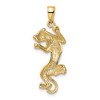 Black Bow Jewelry 14k Yellow Gold Solid Polished Panther Pendant, 15 x 35mm - 3 of 4