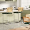 FURNIinspire Dining Chair, Height Bar Stools Set of 2, Armless Bar Chairs for Kitchen Island, Green, 18.9"*17.7"*39.4" - 3 of 4