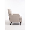 TOAOTBNBO Solid Wood Accent Chair with High Back, Modern Armchair with High Density Foam Upholstered Chair Comfy Lounge Chair for Bedroom - 2 of 4