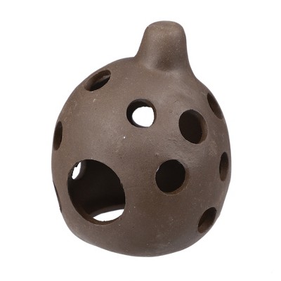 Unique Bargains Resin Aquarium Fish Tank Decoration Hideaway Rock Cave Brown 2.80x2.17x2.24 Inches