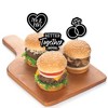 Big Dot of Happiness Mr. and Mrs. - Dessert Cupcake Toppers - Black and White Wedding or Bridal Shower Clear Treat Picks - Set of 24 - 3 of 4