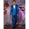 Lars Amadeus Men's Metallic Party Sequin Blazer and Pants Suit Set 2 Pieces - 2 of 4