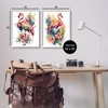 Stupell Industries Modern Tropical Flamingos Black Framed Giclee Art (Set of 2) - 3 of 4