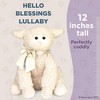 Bearington Baby Blessings Lullaby Musical Lamb White Plush Stuffed Animal, Adorable, Soft and Cuddly, 12 inches - 2 of 4