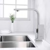 WOWOW Single Handle Deck Mount Stainless Steel Bar Faucet  in Brushed Nickel - 2 of 4