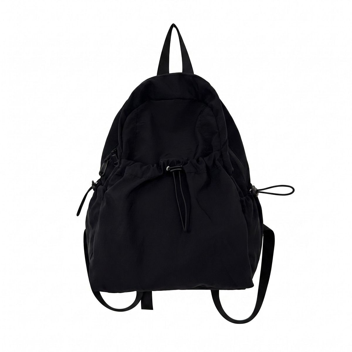 Alilang Lightweight Drawstring Backpack with Front Pocket Side Pockets and Adjustable Shoulder Straps