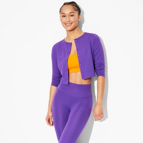 Women s Game Day Cardigan Wild Fable Purple M Target