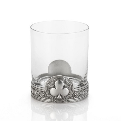 Royal Selangor Pewter Clubs Whiskey Tumbler 10oz - Ace Collection Luxurious Cognac/Bourbon/Scotch/Cocktail Drinking Glass