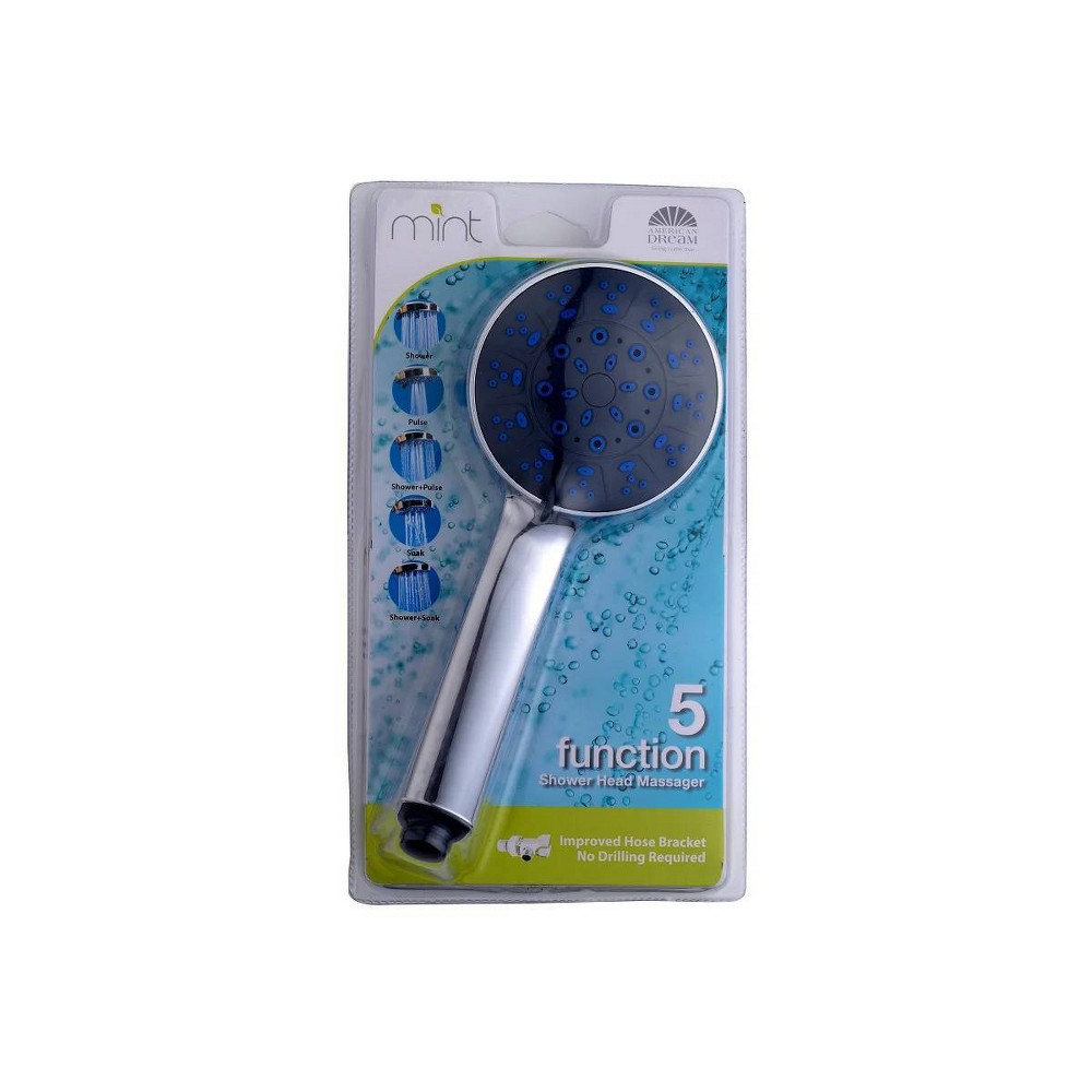 Photos - Shower System 5 Spray Pattern High Pressure Wall Mount Handheld Shower Head with Stainle