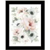 HomeRoots Peony Floral Block Black Framed Print Wall Art - 4 of 4