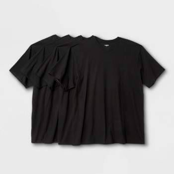 Men's Big & Tall Short Sleeve 4pk V-Neck T-Shirt - Goodfellow & Co™