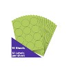 JAM Paper Round Label Sticker Seals 2.5" Diameter Lime Green 12 Labels/Sheet 10 Sheets/Pack - 2 of 4