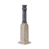 HomeRoots Set of Four Natural and Black Resin and Stone Powder Ornate Tabletop - 4 of 4