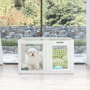 Erommy 8-Panel Pet Playpen with Door, Easy Assembly Dog Playpen for Cats, Dogs, Rabbits and Other Small Animals - 1 of 4